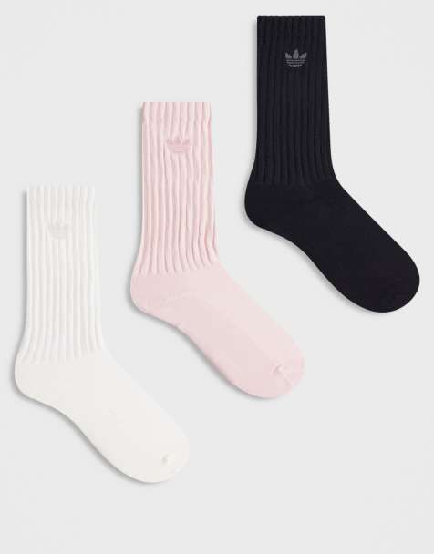 adidas Originals Leg Warmer 3 pack socks in mixed neutrals - view 1