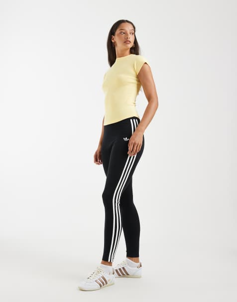 adidas Originals - Legging met 3-Stripes in zwart en wit - view 1