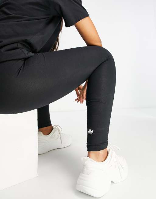 Adidas originals trefoil logo 2025 print legging in black