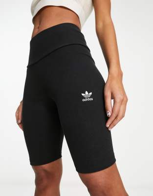 adidas Originals Plus essential legging shorts in black