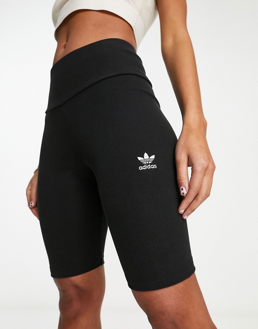 Adidas Originals Plus Essential Legging Shorts In Black