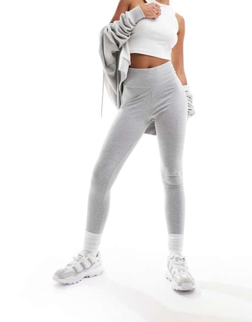 adidas Performance Leggings - medium grey heather/white/grey 