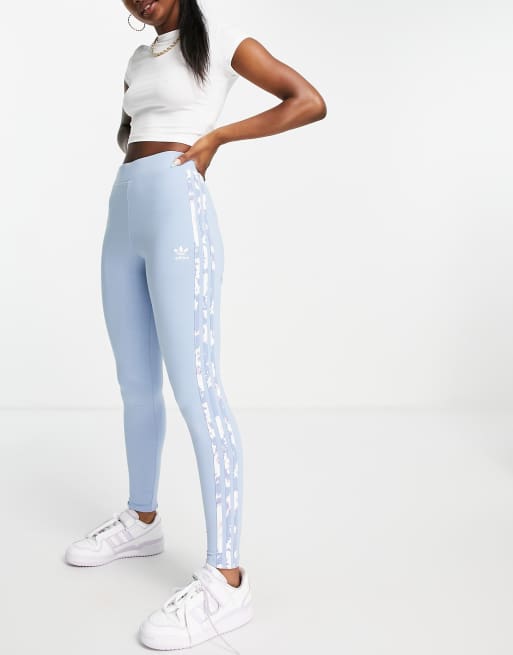 Light blue hot sale adidas leggings