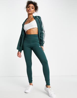 Adidas pink shop and green leggings