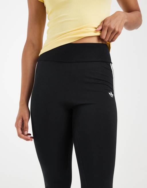 adidas Originals – Leggings in Schwarz/Weiß mit den 3 Streifen, 3 von 5