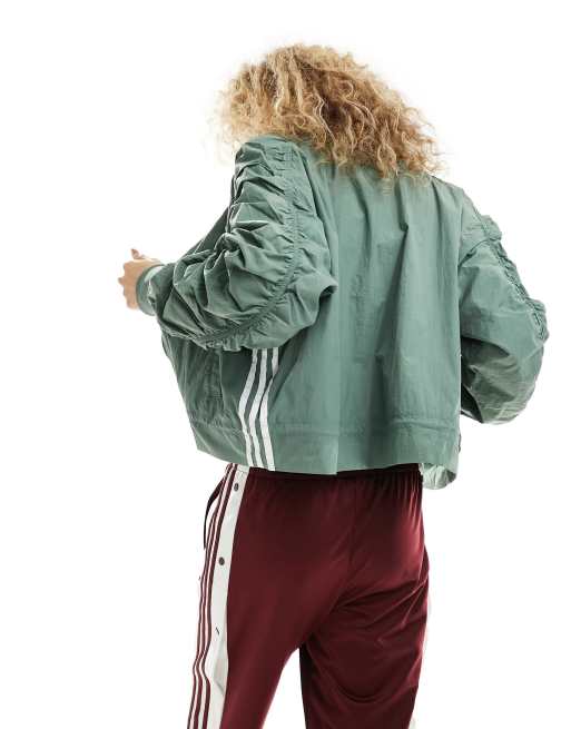 Adidas khaki bomber best sale