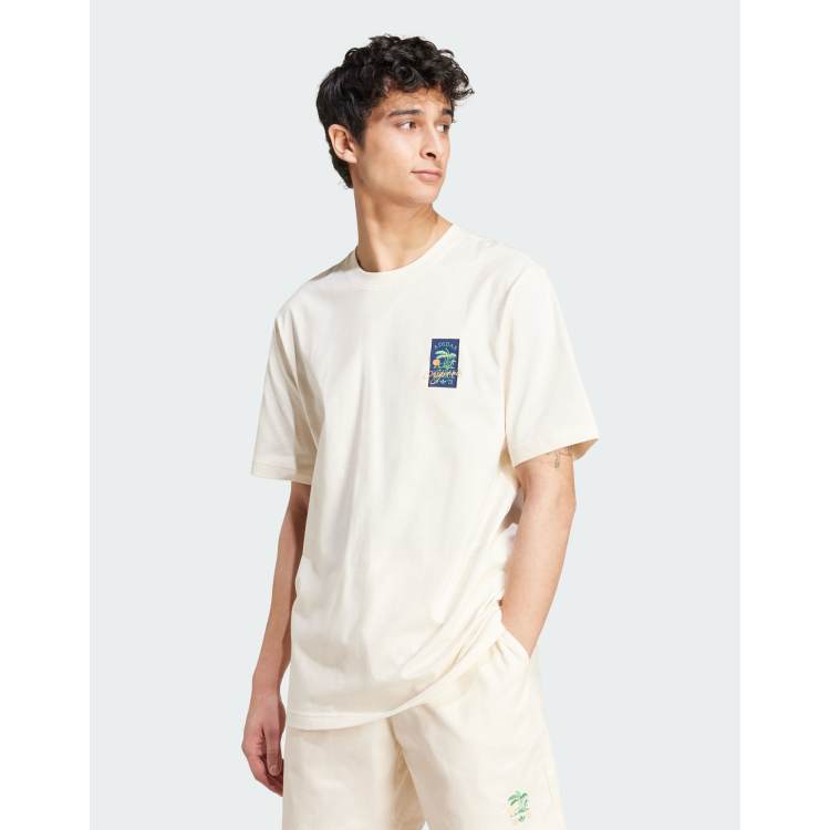 adidas Originals Leisure League badge t-shirt in white | ASOS