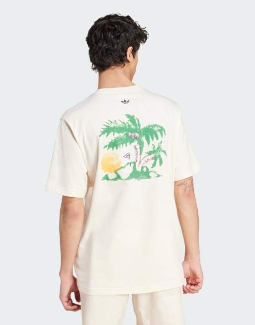 Tシャツ・カットソー adidas leisure logo tee white JD6341 adidas Originals Leisure League Logo Tee - White | adidas