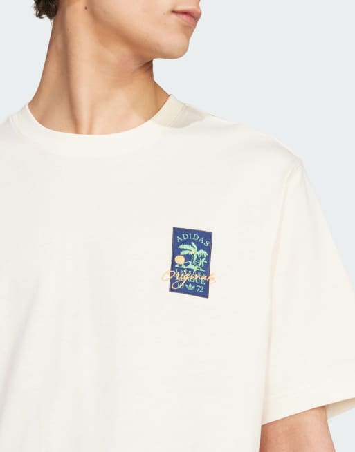adidas Originals Leisure League badge t-shirt in white | ASOS