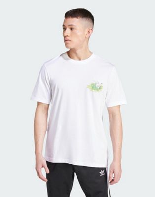 adidas Originals Leisure League golf t-shirt in white