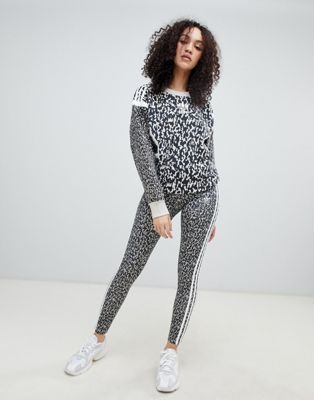 adidas leggings leopard print
