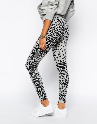 adidas leopard tights