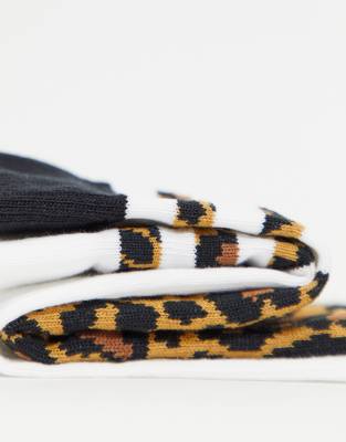 adidas leopard print socks