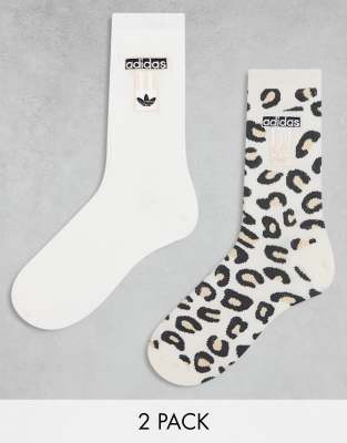 adidas Originals - Leopard Luxe - 2er-Pack Socken-Schwarz