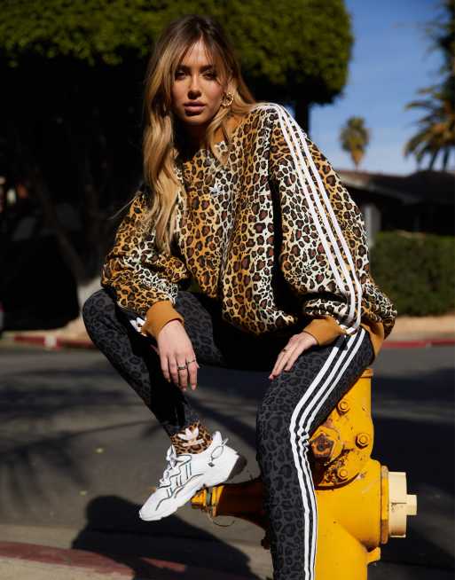 adidas Originals Leopard Luxe oversized sweatshirt