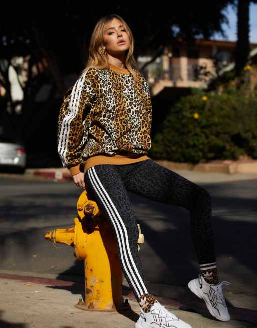 Adidas animal shop print sweatshirt