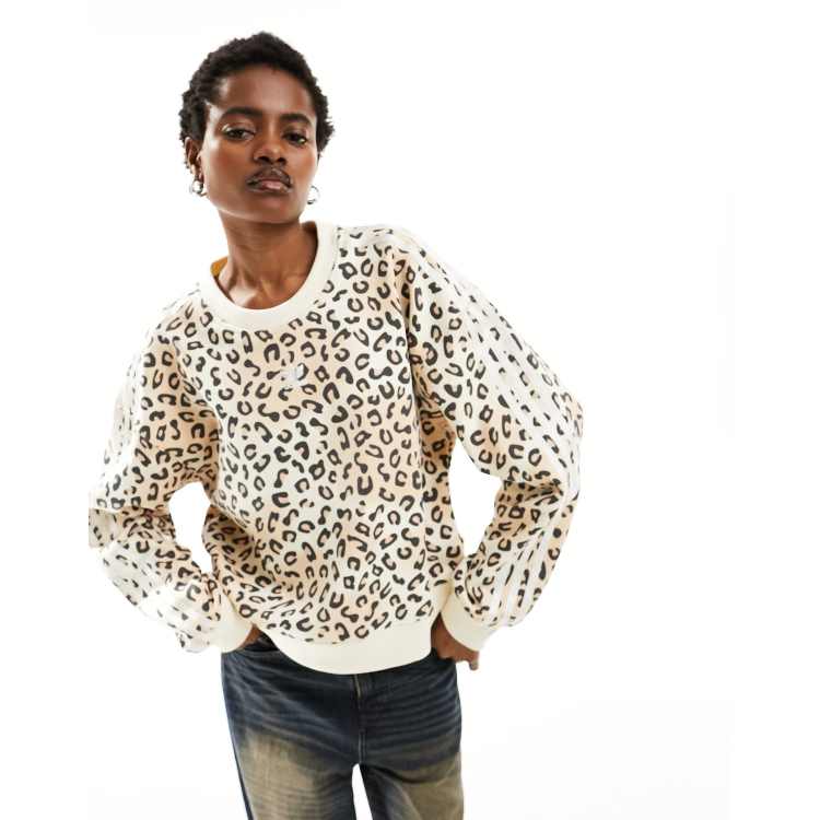 adidas Originals Leopard Luxe sweatshirt in all over leopard print