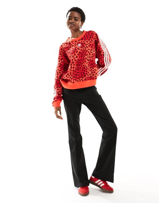 Red store leopard pants