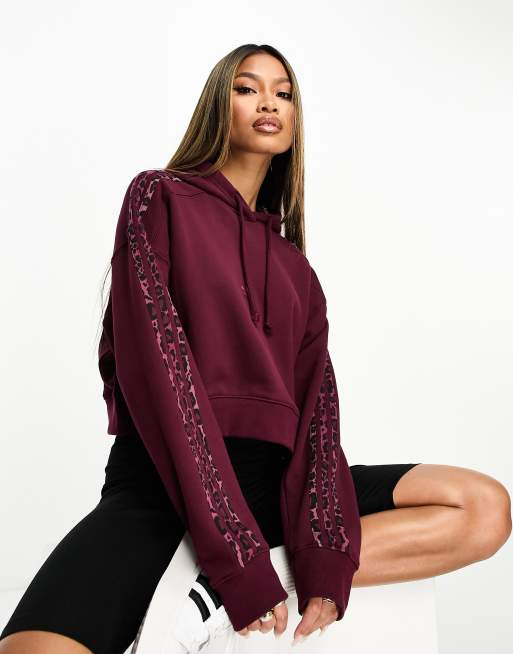 Adidas maroon hoodie on sale womens