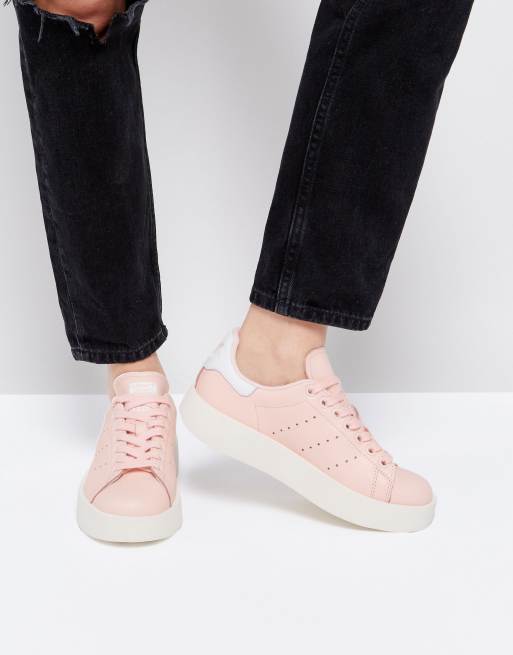 vers heilige te rechtvaardigen adidas - Originals - Licht roze Stan Smith sneakers met dikke zool | ASOS