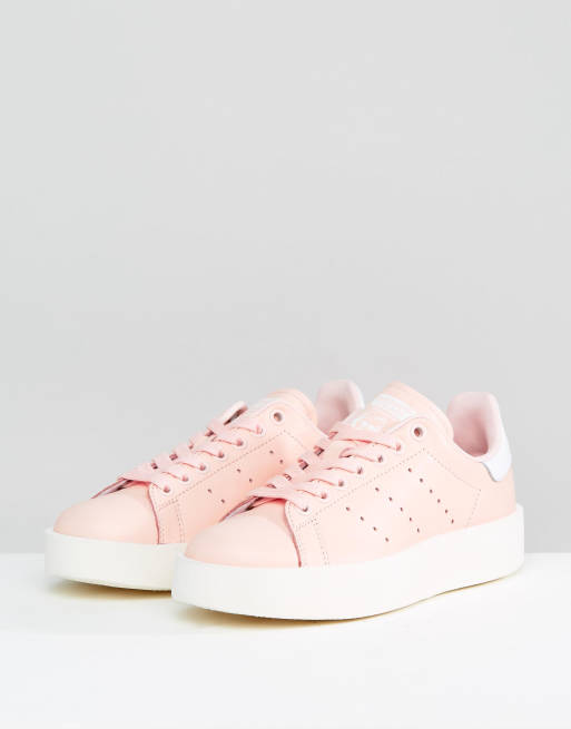 Grof Omhoog gaan Lieve adidas - Originals - Licht roze Stan Smith sneakers met dikke zool | ASOS