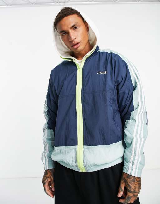 Adidas originals outlet light blue jacket