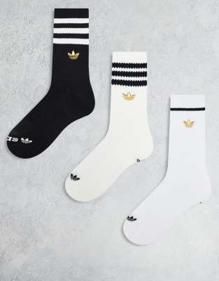 Adidas Originals Limited Roller 3-pack Crew Socks