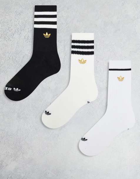 adidas Originals Limited Roller 3-pack crew socks in multi - view 1