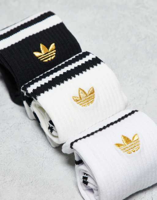 adidas gazelle silver green womens Kids Crew Socks