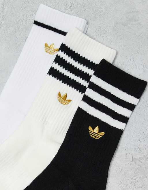 adidas Originals Limited Roller 3-pack crew socks in multi, 3 of 3