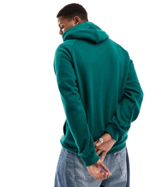 Adidas originals linear fleece overhead hoodie green sale