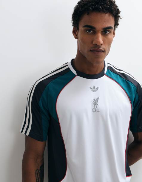 adidas Originals Liverpool FC koszulka w kolorze białym i zielonym - view 1