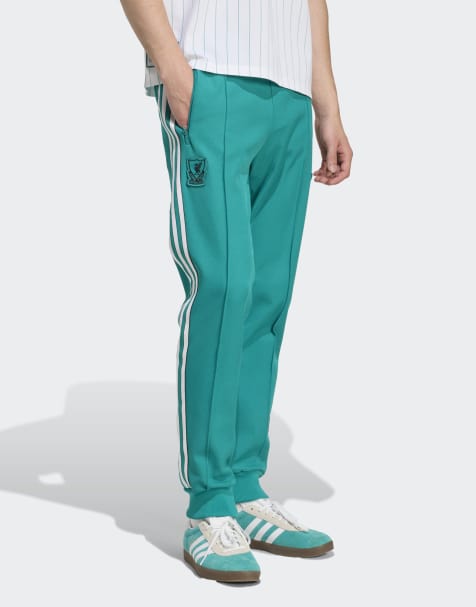 adidas Originals - Liverpool FC Terrace Icons - Pantaloni sportivi color verde mare - view 1