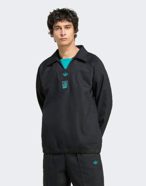 adidas Originals – Liverpool FC – Terrace Icons – Svart träningstopp - view 1