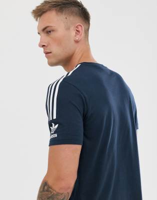 adidas Originals Lock up T shirt met logo in marineblauw ASOS