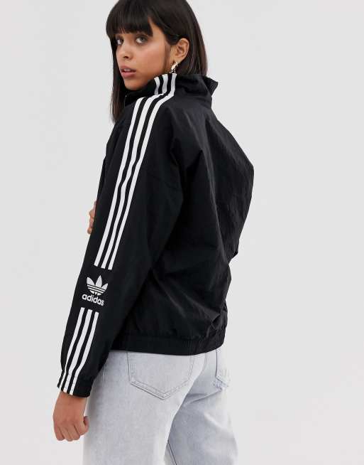 adidas Originals Locked Up logo track jacket in black