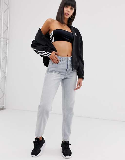 adidas Originals Locked Up logo track jacket in black