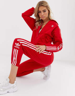 red adidas outfit