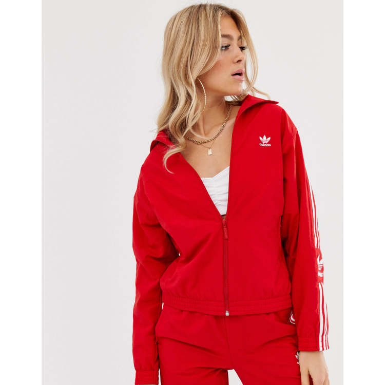 Blouson adidas rouge new arrivals