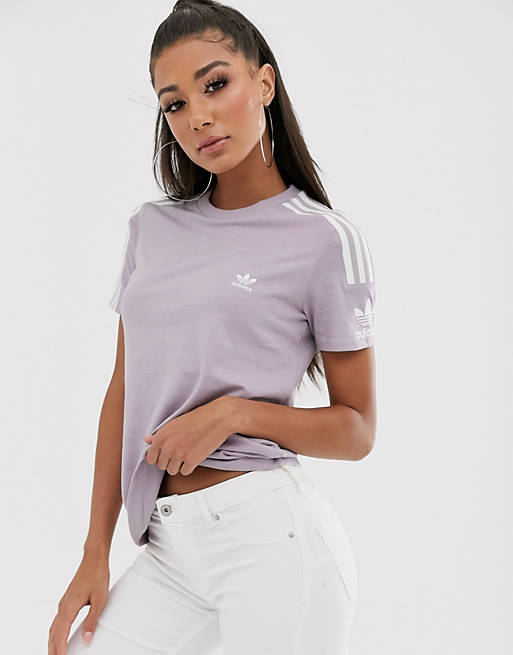itself whip rail adidas Originals Locked Up t-shirt in lilac | ASOS