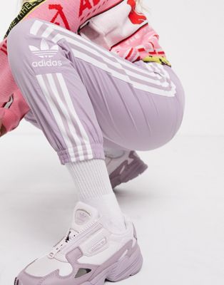adidas originals locked up track pants in lilac