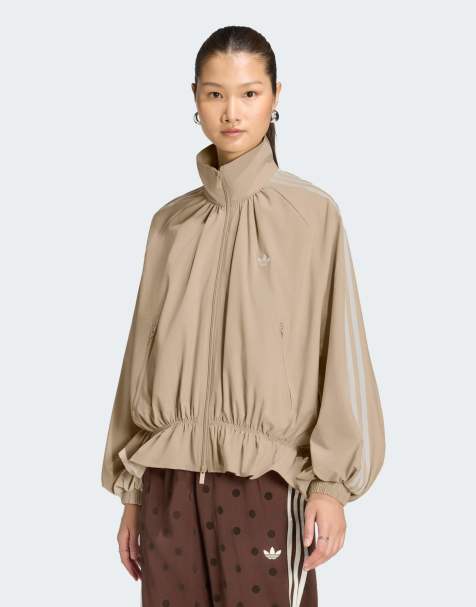 adidas Originals lockeres Oversize-Trainingsoberteil in Khaki - view 1
