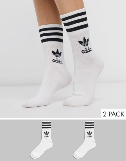 Adidas crew socks clearance white