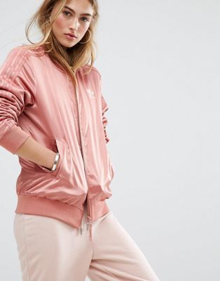 adidas pink bomber jacket womens