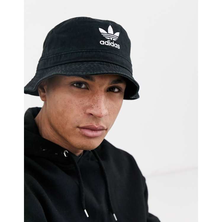 Adidas Monogram Bucket Hat Black OSFM - Originals Hats