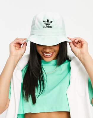 Adidas originals white denim bucket hat sale