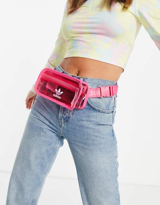 Clear pink cheap bum bag