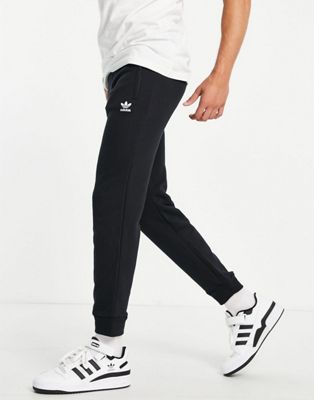 adidas Originals logo joggers in black 