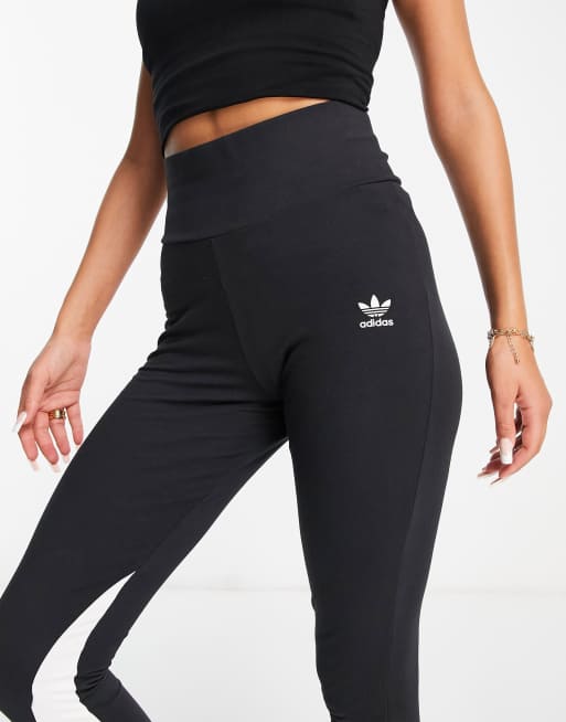 adidas Originals LOGO WAISTBAND - Leggings - Trousers - black 