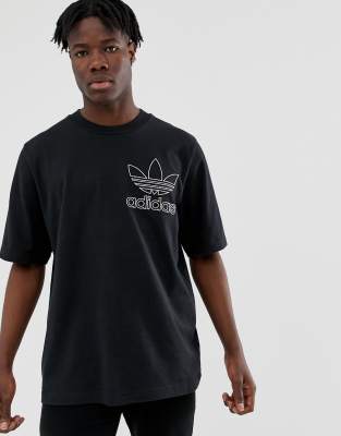 adidas outline tee black